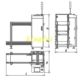 SMT Γραμμή αυτόματη PCB περιοδικό Unloader PCB Loader και Unloader