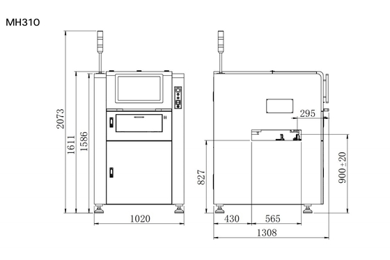 Επιθεώρηση SPI 3D PCBA σε απευθείας σύνδεση MH310